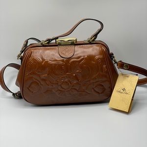 PATRICIA NASH GRACCHI TOOLED SATCHEL